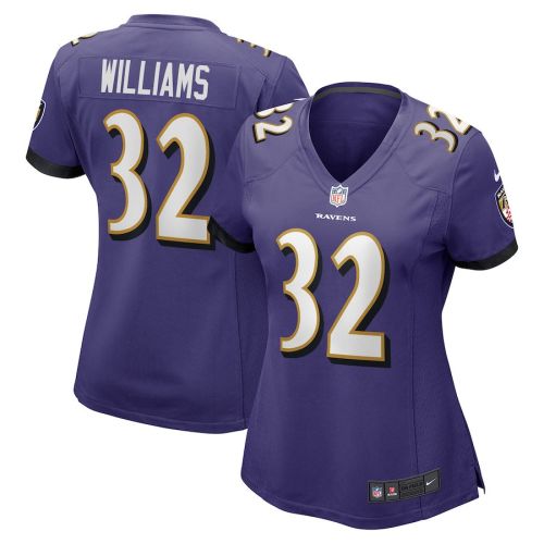 Marcus Williams 32 Baltimore Ravens Women's Game Jersey - Purple