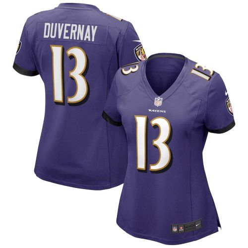 Devin Duvernay 13 Baltimore Ravens Women's Game Jersey - Purple